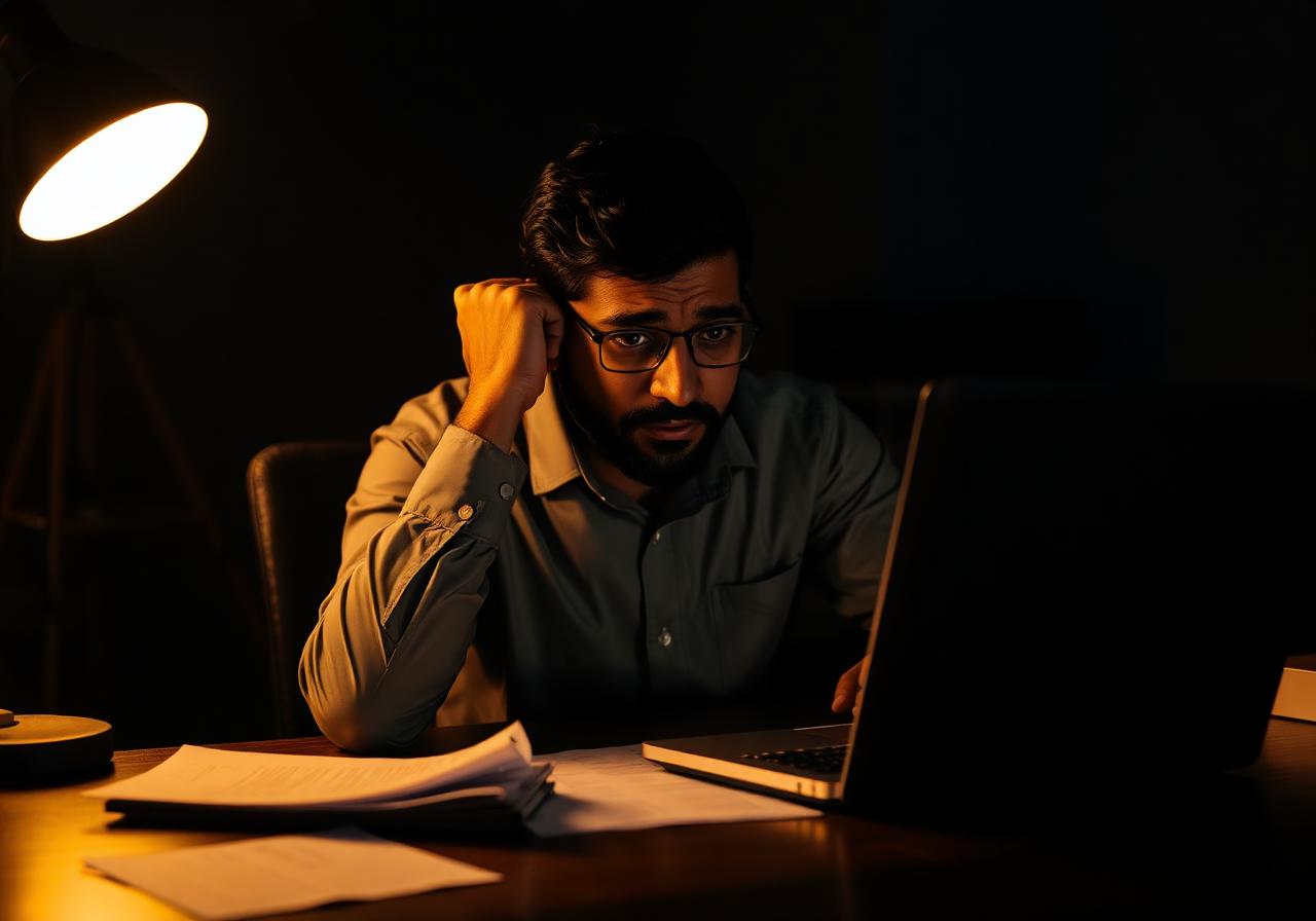 Professional struggling with job search